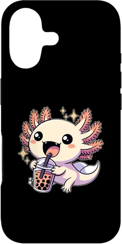 Vista 32 de Funda de té de burbujas japonesa para iPhone 11 Pro Max Kawaii axolotl Boba