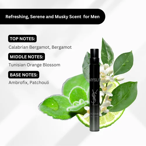Vista 3 de Yves Saint Laurent MYSLF Perfume para mujer EDP Spray de viaje – 10 ml (0.33 oz) Spray de viaje recargable: el tamaño compacto de 0.33 onzas es