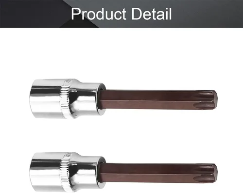 Vista 86 de Utoolmart 1/2" Drive x 0.551 in largo Hex Bit Socket, métrico, S2 y Cr-V acero 1pcs