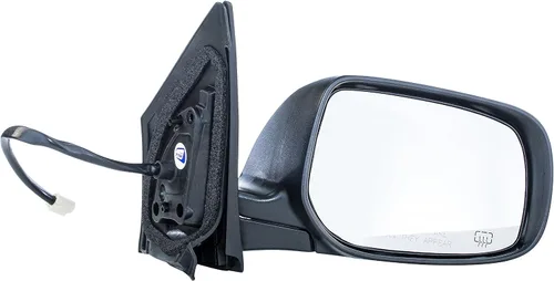 Vista 5 de Dependable Direct Espejo retrovisor manual térmico negro para lado del conductor izquierdo para Toyota Corolla (2009 2010 2011 2012 2013) - Número