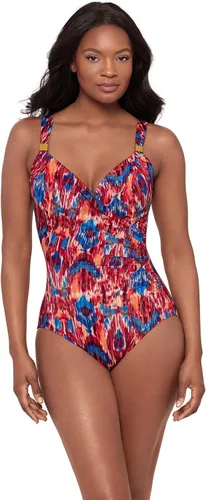 Vista 10 de Miraclesuit Traje de baño de una pieza con brasier con aros y control de abdomen para mujer