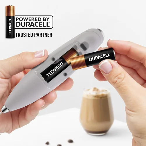 Vista 335 de Zulay Milk Boss Espumador de leche potente manual, hace espuma para latte, batidor para mezclar bebidas, café, miniespumador para capuchino, frappé