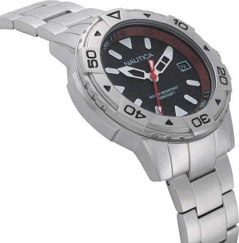Vista 3 de Nautica Reloj de cuarzo de resina de silicona para hombre