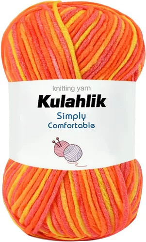 Vista 97 de 50g (1x50g) Hilo Acrílico para Crochet y Tejido, Hilo Degradado Colorido, 1 Rollo de Madejas, Hilo Acrílico Multicolor, Perfecto para Proyectos