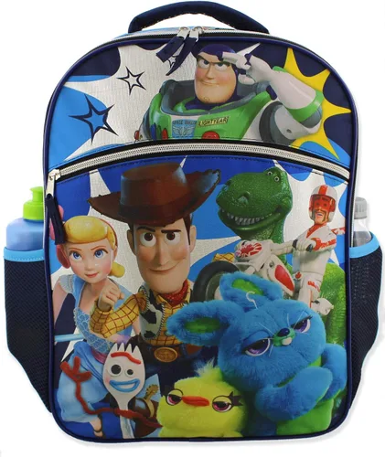 Vista 4 de Disney Toy Story 4 - Mochila escolar para niña (16.0 in), color azul