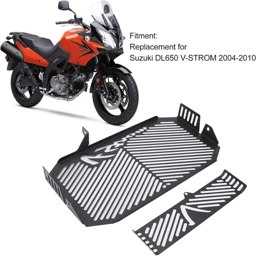Vista 6 de Protector de rejilla de radiador, cubierta de parrilla de agua para motocicleta, protector de radiador de aceite de repuesto para DL650 V STROM 2004