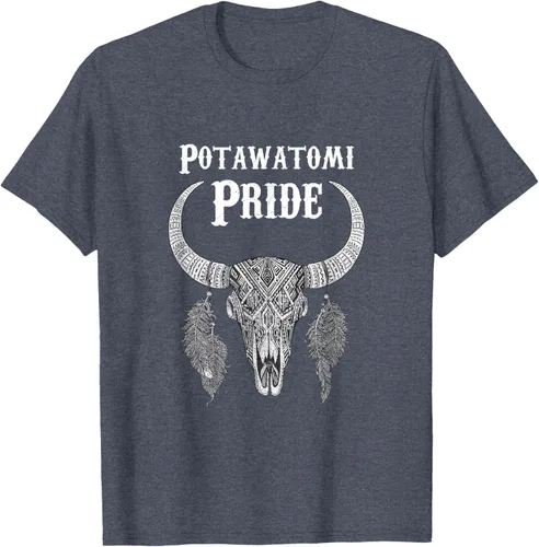 Vista 79 de Potawatomi Pride Tribe Native American Indian Buffalo Camiseta