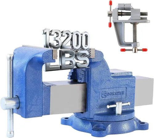 Vista 12 de Tornillo de banco de posicionamiento COGNATIVE 5" UPG 360°, fuerza de 8800LB