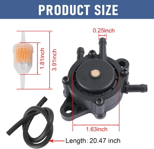 Vista 4 de Reemplazo de bomba de combustible para BS 491922 808656 Kohler 17HP-25HP John Deere LG808656 M138498 M145667 Honda Yamaha Motor pequeño Cortacésped