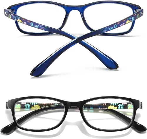 Vista 9 de Lentes de lectura para mujer, con bloqueo de luz azul, lectores de computadora, lentes flexibles antifatiga ocular/deslumbramiento/UV