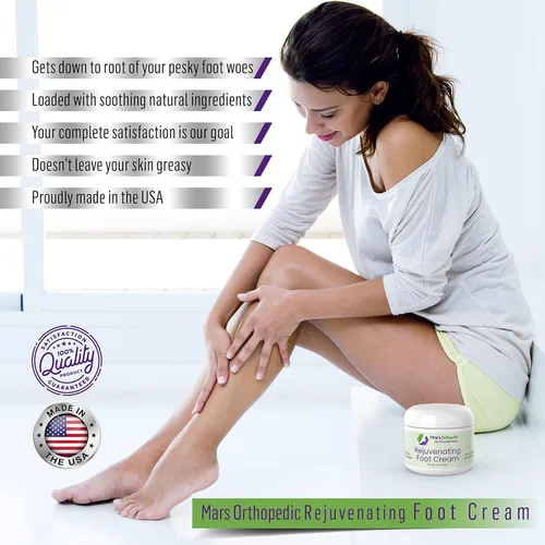 Vista 7 de Mars - Crema ortopédica rejuvenecedora para pies secos y agrietados, loción para pies diabéticos – Crema hidratante natural de acción rápida