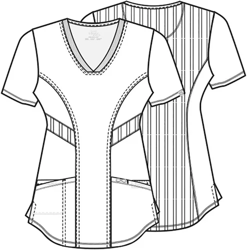 Vista 7 de CHEROKEE Infinity Camiseta de ropa quirúrgica con cuello V