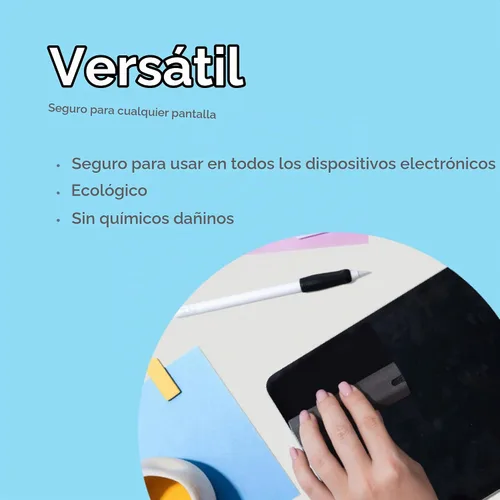 Vista 3 de Paperlike® Kit de limpieza, recargable, seguro para iPad y pantallas