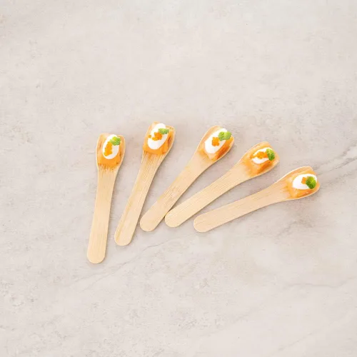 Vista 9 de Restaurantware Eco Luxe - Cucharas de degustación de 3.5 pulgadas, 1000 cucharas desechables para helado, resistentes para alimentos calientes