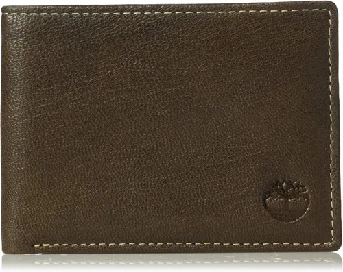 Vista 10 de Timberland Billetera de cuero genuino con tarjetero de seguridad RFID para hombre
