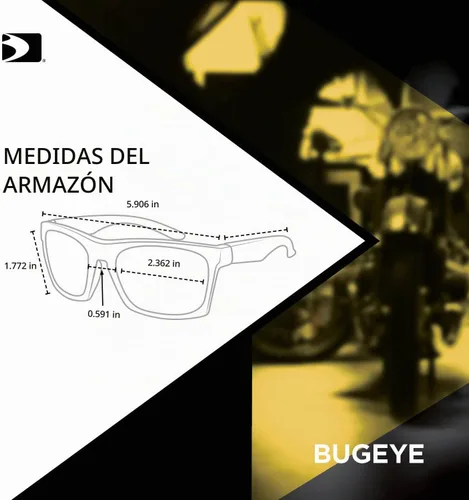 Vista 6 de Bobster ® Bugeye, montura negra mate, lente ahumada