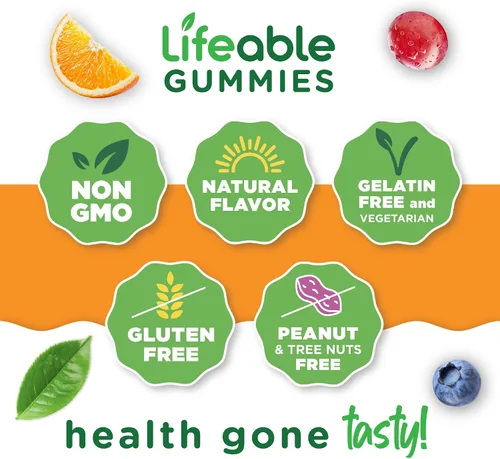 Vista 4 de Lifeable Gomitas de hierro para mujeres y hombres, 20 mg con vitamina C