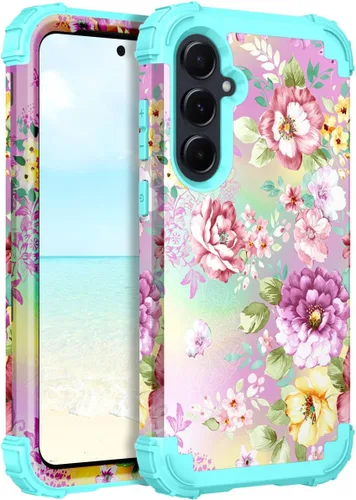 Vista 81 de Hocase Funda para Galaxy A37 5G, protección resistente a prueba de golpes, parachoques de goma de silicona suave+funda protectora híbrida