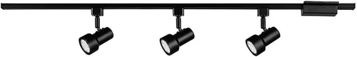 Vista 2 de Kit de iluminación de riel lineal LED integrado negro de 3 luces de 44 pulgadas