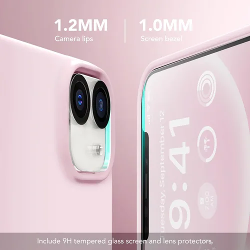 Vista 5 de GONEZ Funda magnética para iPhone 12 Case / 12 Pro Case, compatible con MagSafe, [protector de pantalla + protector de lente de cámara], funda