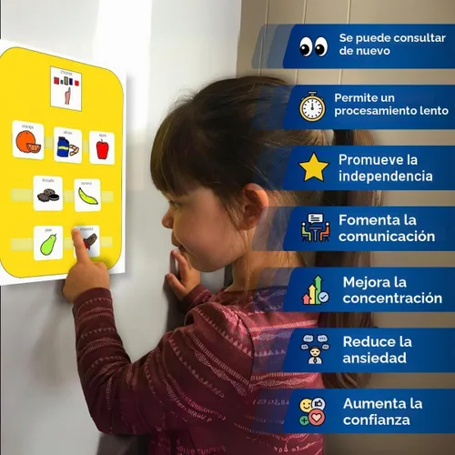 Vista 3 de Tablero de elección de aperitivos, comunicación no verbal A4 para niños