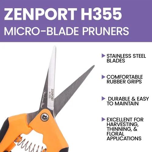 Vista 4 de Zenport Podadora recta hidropónica de Microblade H355, hoja de acero inoxidable
