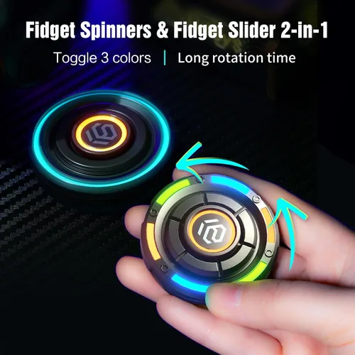 Vista 2 de INNÔPLUS Fidget Spinner, Juguetes Fidget para Adultos, Juguetes Fidget para 8 Años en Adelante, Juguetes TDAH Alivio del Estrés Regalos Gadgets