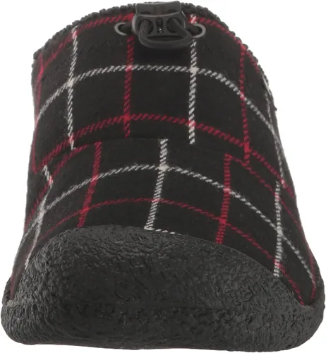 Vista 2 de KEEN Pantuflas Howser 3 Slide cómodas y duraderas para mujer, Cuadros Negros