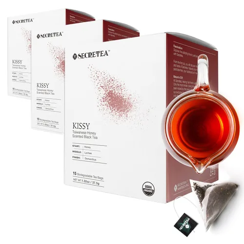 Vista 21 de Té suelto Pu-erh de cacao orgánico I POWERFUL Detox Immune I Heart & Digestion Support, paquete a granel de 12 oz Por T SECRETEA, Treasure Box