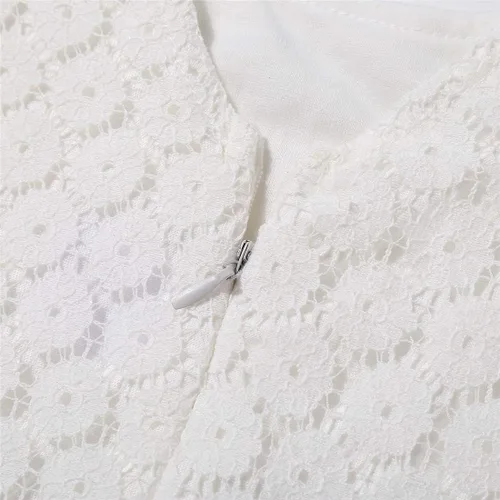 Vista 5 de Vestido de encaje para niñas, informal, vestido para niña de las flores