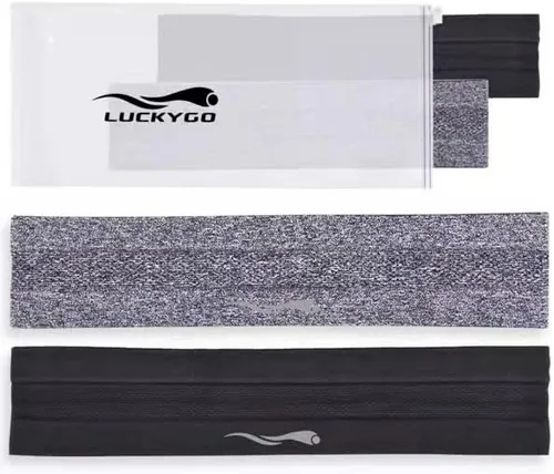 Vista 6 de Diademas para el sudor para mujeres y hombres, diadema deportiva súper absorbente, bandas elásticas antideslizantes para el sudor, bandas suaves