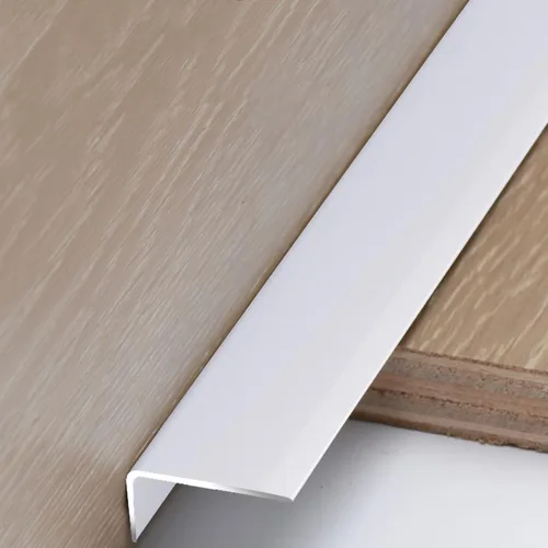 Vista 12 de IBOWZ Protector de nariz de escalera, borde de escalera, tiras de perfil de transición de piso para tablero de madera de vinilo, barra de moldeo