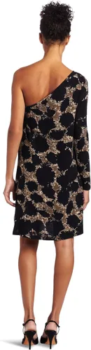 Vista 2 de Kensie Vestido estampado niña adolescente, Vestido estampado., S, Negro multi
