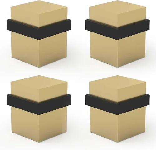 Vista 74 de Mega Handles Tope de Puerta de Piso, Tope Negro de Instalación Rápida Protector de Pared, Protectores de Pared contra Pomos de Puerta, Tope