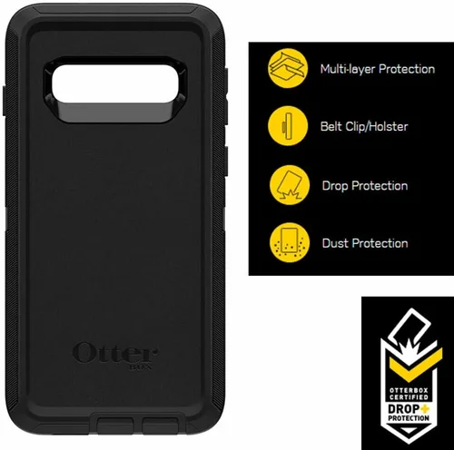Vista 3 de OtterBox Defender Series - Carcasa sin pantalla para Galaxy S10, color negro