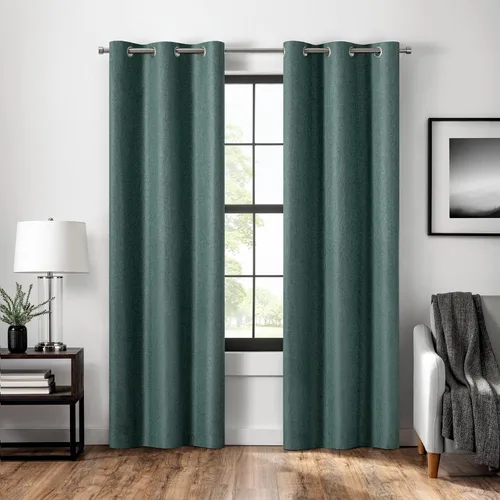 Vista 27 de Eclipse Claire Magnitech Cortina 100% opaca con ojales, panel de cortina para ventana, cierre magnético sin costuras para dormitorio, sala de estar