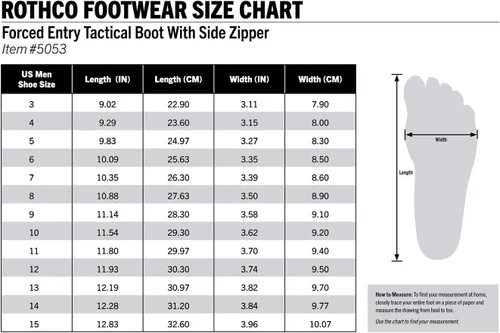 Vista 5 de Rothco Botas tácticas de entrada forzada impermeable