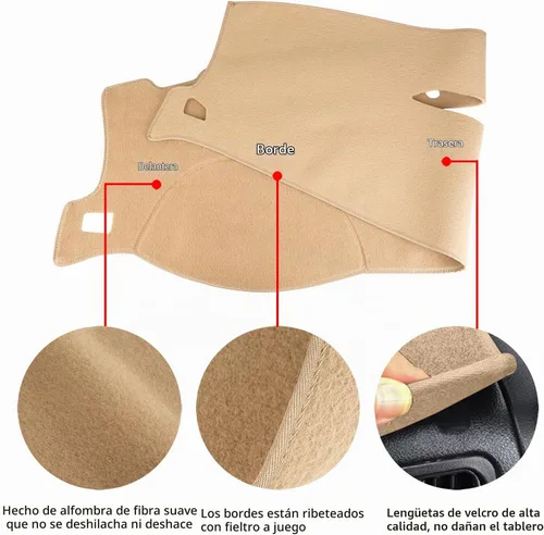 Vista 4 de Alfombrilla para tablero beige para Chevy Chevrolet Tahoe Suburban 2007-2014