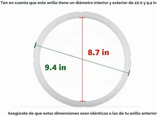 Vista 2 de Junta de goma GJS Gourmet compatible con todas las ollas eléctricas de 5 y 6 cuartos XL PPC770, PPC770-1, PPC771, PRO, WAL1, WAL2 e YBD60-100".