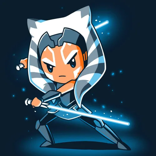 Vista 3 de TeeTurtle Star Wars Ahsoka Tano Camiseta