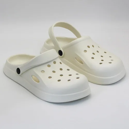 Vista 4 de Cómodos zuecos de jardín para mujeres y hombres, sandalias sin cordones, sandalias ligeras, para usar fuera del hogar, uso casual, antideslizantes