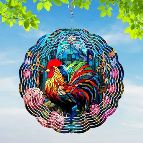 Vista 9 de Dachshund Yard and Garden Wind Spinner, exclusivo 3D colgante Dachshund Wind Spinner