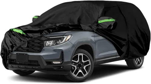 Vista 8 de Funda impermeable para auto Compatible con Honda Pilot 2002-2025, fundas para auto para todo tipo de clima 210T con interior de algodón