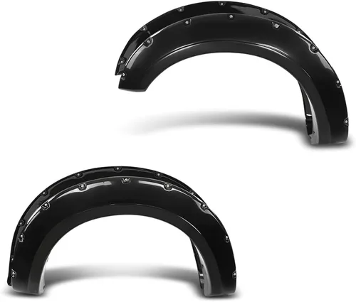 Vista 23 de G-PLUS defensas guardabarros con remaches de bolsillo, compatibles con Ford F150 2009-2014 Styleside con modelos de longitud de cajuela de 67.0