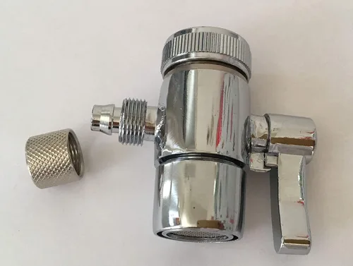 Vista 2 de malida llave de la válvula contador parte superior Filtro de agua Conector con 3/8 inch Inversor interruptor
