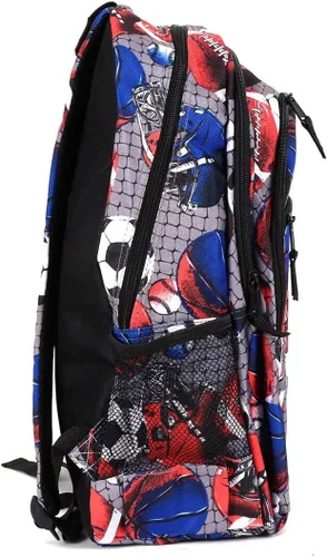 Vista 6 de Parquet Mochila escolar y de viaje para exteriores, equipaje, portátiles, mochila deportiva para adultos y adolescentes, Sport-gris, Mochilas
