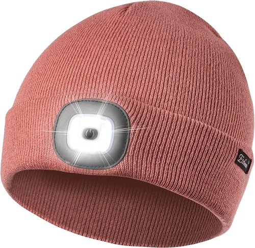 Vista 31 de Etsfmoa Gorro unisex con la luz, regalos para hombres, papá, padre, gorras recargables por USB