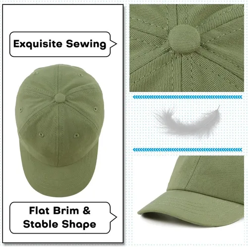 Vista 28 de Peecabe Gorra de béisbol para niños pequeños, unisex, de algodón, ajustable, para bebés, niños, gorra de béisbol para niñas de 1 a 5 años