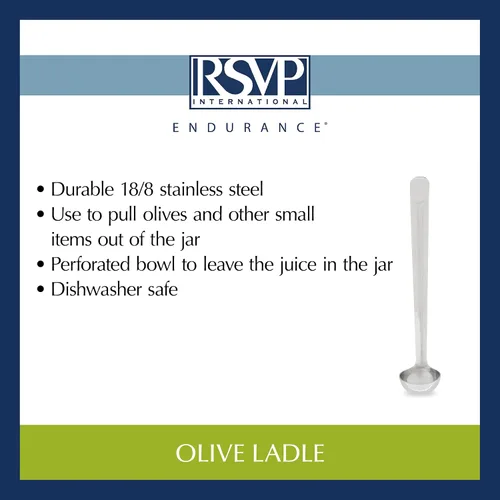 Vista 8 de RSVP International Endurance Entertaining Collection - Cucharón de acero inoxidable, apto para lavavajillas, 6.5 x 1.25 pulgadas