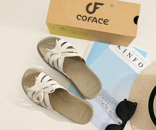 Vista 7 de COFACE Sandalias ortopédicas elegantes para mujer, puntera cuadrada, cómodas, gruesas, atléticas, para recuperación, caminar, ligeras, de espuma